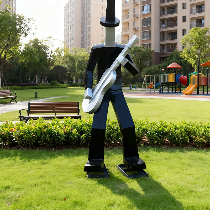 Dealbhóireacht Dhaonna Fiberglass i nDearadh Coimrithe “Giotáraí”.