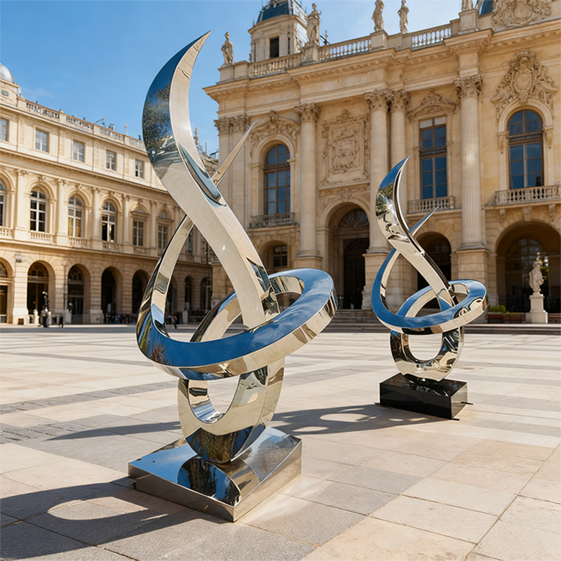 Dealbh Miotail Sruthlínithe Gorm & Airgid